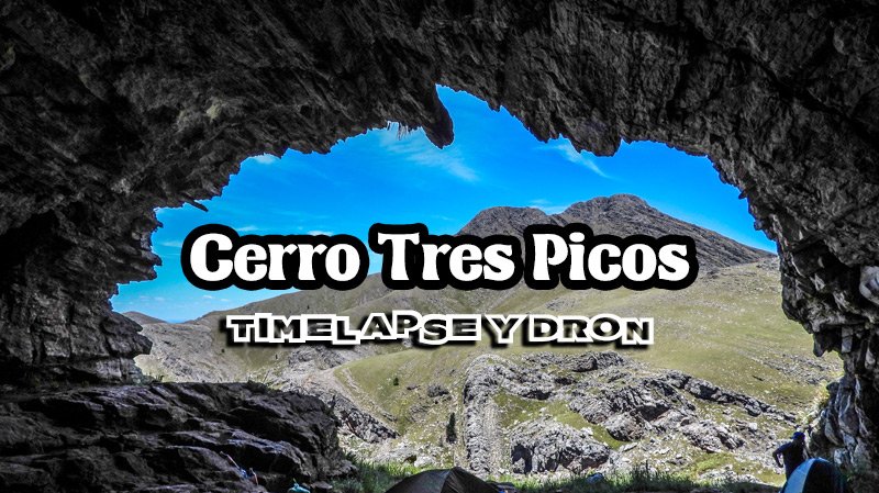 Cerro Tres Picos desde nuestro drone