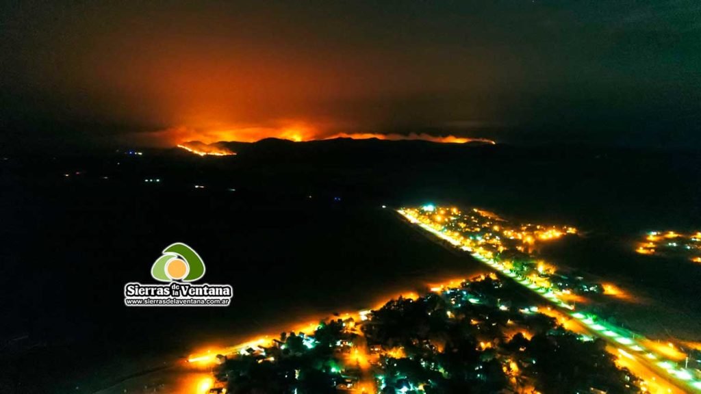 Incendio en Sierra de la Ventana